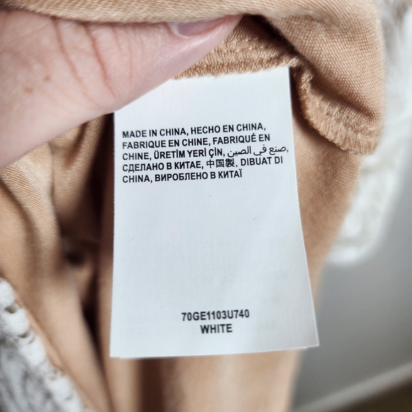 Bebe White Lace Bodycon Dress Nude Lined Sleeveless Cocktail Party Size Meduim - Picture 4 of 9